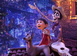 Film animowany, Coco, Chłopiec - Miguel Rivera, Pies, Ernesto de la Cruz, Gitara
