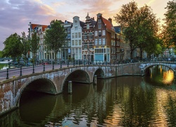 Kanał Keizersgracht w Amsterdamie