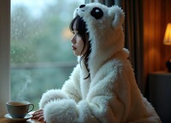 Kobieta, Kombinezon, Pandy