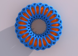 Kolorowe koło w grafice 3D