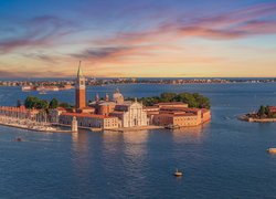 Kościół, San Giorgio Maggiore, Wyspa, San Giorgio, Morze, Laguna Wenecka, Wenecja, Włochy