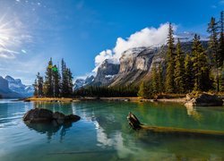 Krajobraz Parku Narodowego Jasper w Kanadzie