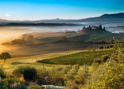 Krajobraz włoskiej Toskanii