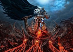 Gra, World Of Warcraft, Wrath of the Lich King, Arthas Menethil, Król Lisz, Potwór, Demon