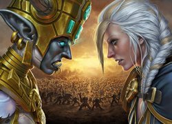 Księżniczka Talanji i Jaina Proudmoore z gry World of Warcraft:Battle for Azeroth