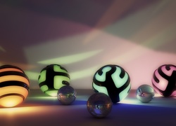 Kule odbijające światło w grafice 3D