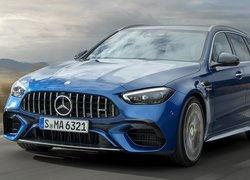 Niebieski, Mercedes-AMG C 63 S Estate E