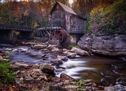 Młyn Glade Creek Grist Mill w Wirginii Zachodniej