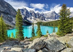 Park Narodowy Banff z jeziorem Moraine