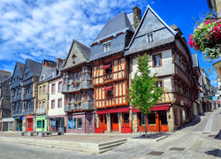 Piękne domy w Lannion w Bretanii