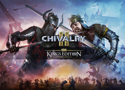 Gra, Chivalry 2 Kings Edition, Rycerz, Król, Miecze, Walka, Plakat