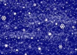 Płatki śniegu z gwiazdeczkami