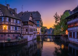 Francja, Strasburg, Kanał, Restauracja, Maison des Tanneurs