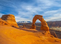 Park Narodowy Arches, Skały, Łuk skalny, Delicate Arch, Utah, Stany Zjednoczone