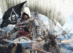 Scena z przygodowej gry akcji Assassins Creed IV: Black Flag