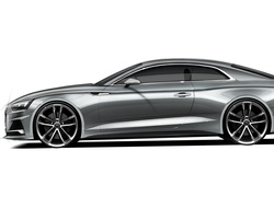 Srebrne Audi A5 Coupé rocznik 2016