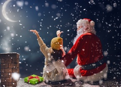 Mikołaj, Dziecko, Noc  Świąteczne