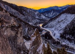 Szwajcarski kanion Ruinaulta
