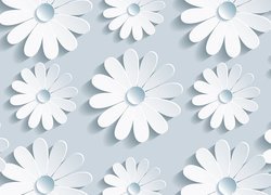 Tekstura w białe kwiaty na jasnym tle