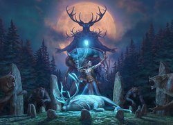 Gra, The Elder Scrolls Online Wolfhunter, Fantasy, Elf, Wilkołaki, Las