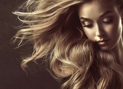 Dziewczyna, Blondynka, Twarz