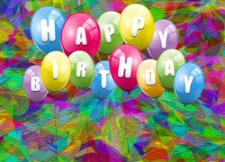 Urodzinowe życzenia na balonikach