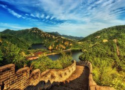 Wielki Mur Chiński, Góry, Jeziora, Most, Chiny