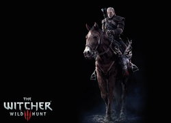 Wiedźmin Geralt z Rivii na koniu