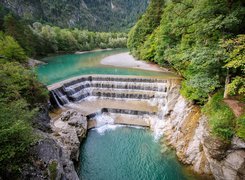 Wodospad Lechfall w Niemczech