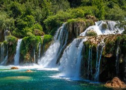 Wodospad w chorwackim Parku Narodowym Krka