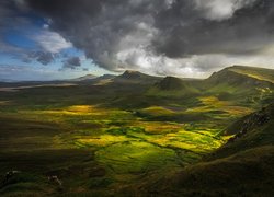 Wzgórza na wyspie Skye w Szkocji