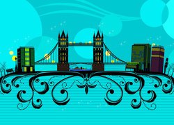 Zabytki, Londyn, Tower Bridge, 2D