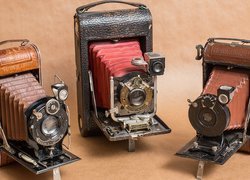 Trzy, Aparaty fotograficzne, Eastman Kodak Company, Antyki
