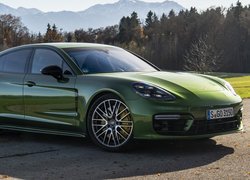 Zielone Porsche Panamera S