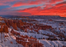 Zima w Parku Narodowym Bryce Canyon w stanie Utah