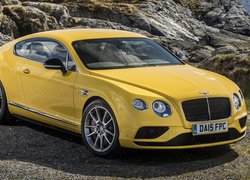 Żółty Bentley Continental
